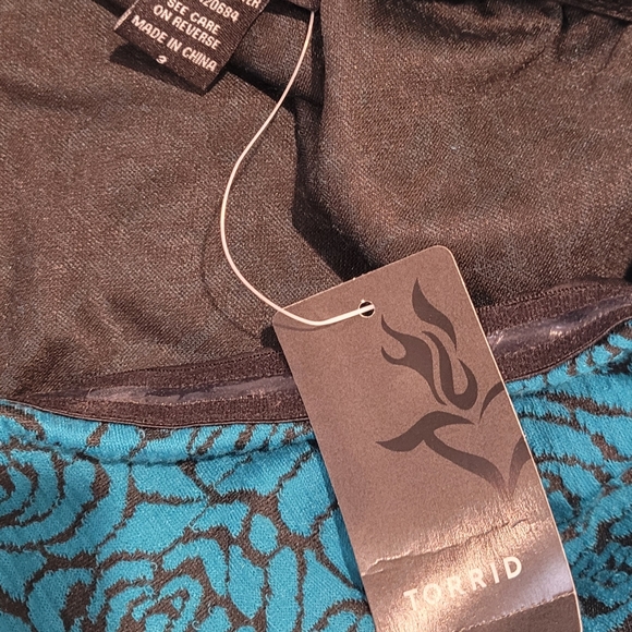 Torrid Size 3 Sleeveless Babydoll Top Teal Blue - Picture 9 of 16